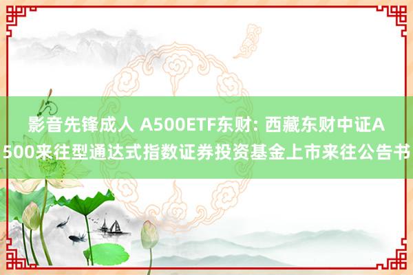 影音先锋成人 A500ETF东财: 西藏东财中证A500来往型通达式指数证券投资基金上市来往公告书